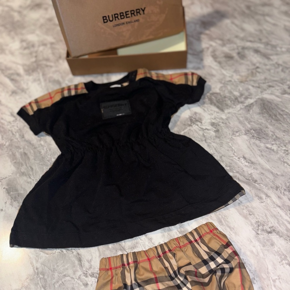 Baby Burberry Babydoll Top and Shorts